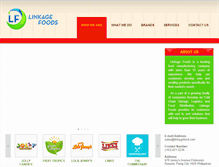 Tablet Screenshot of linkagefoods.biz